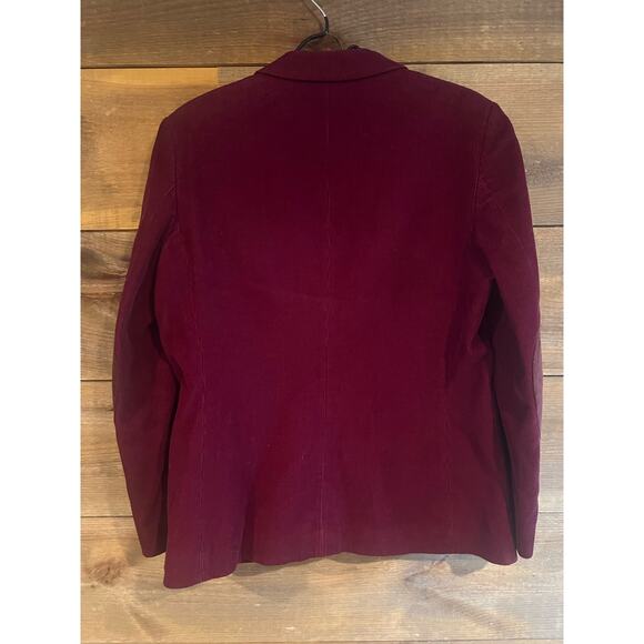 Vintage Womans Epitome‎ Corduroy Blazer Jacket Burgundy  100% Cotton - Picture 2 of 10